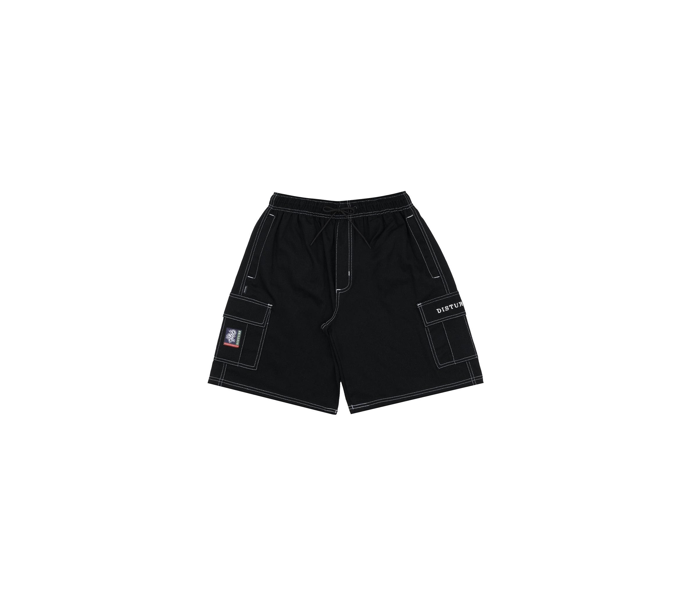 DISTURB - Shorts Fine Line Cargo in Black